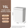 Flexora AutoBag Smart Trash Can – 15L Touchless Sensor Bin