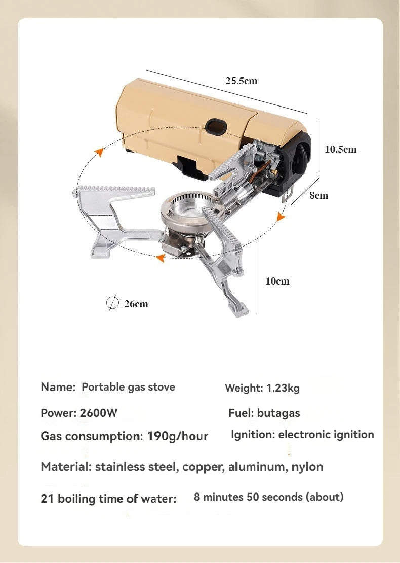 Flexora FlameLite™ 2670W Portable Gas Stove