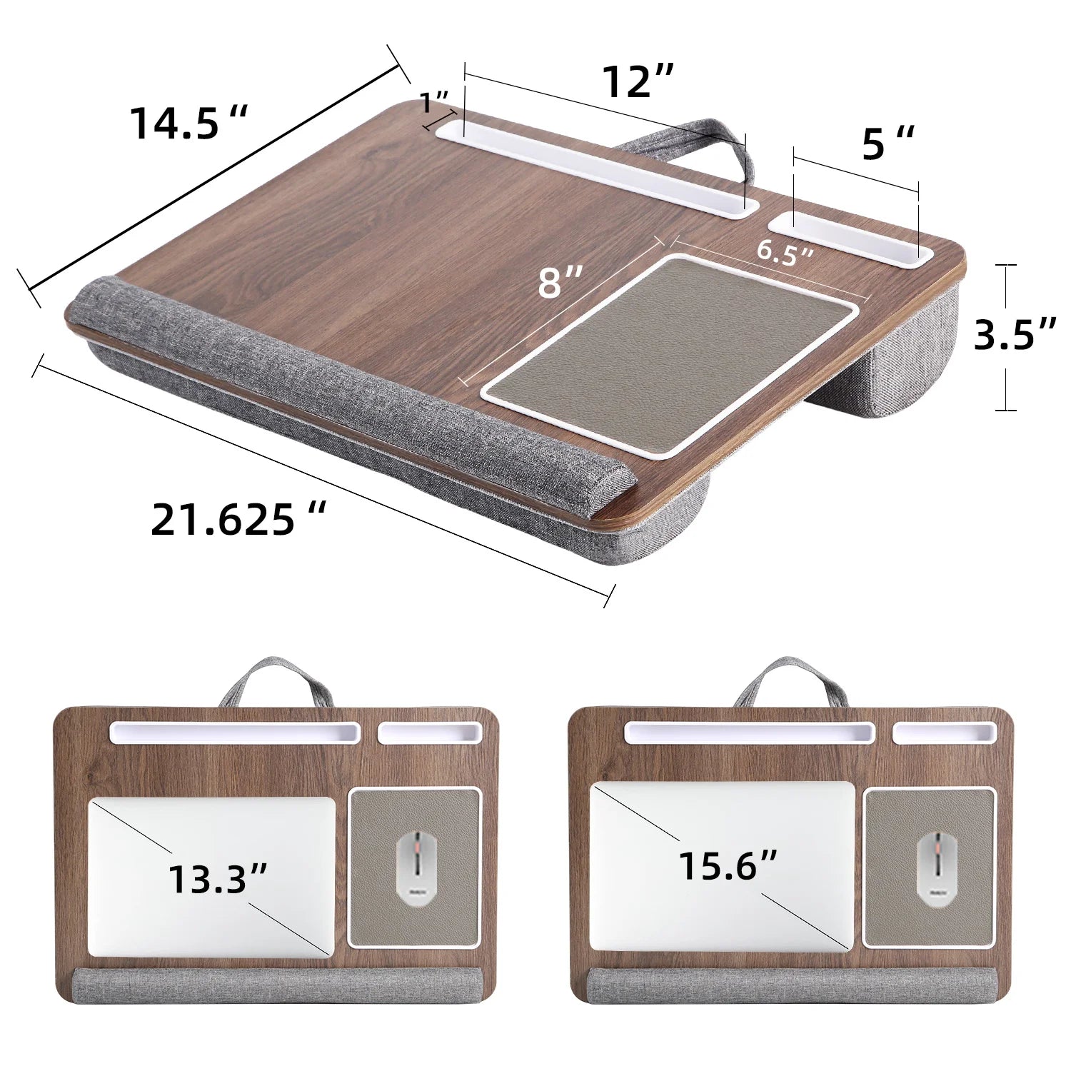 Flexora LapDesk Pro™ – Portable Laptop Table with Mouse Pad