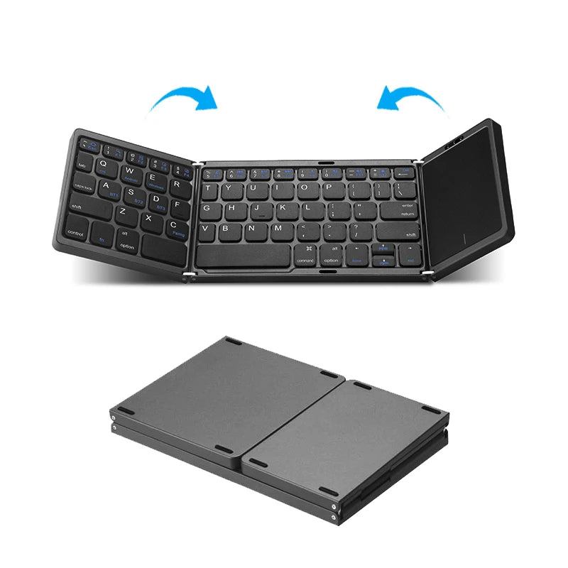 Flexora FoldKey™ Pro – Foldable Bluetooth Keyboard with Touchpad