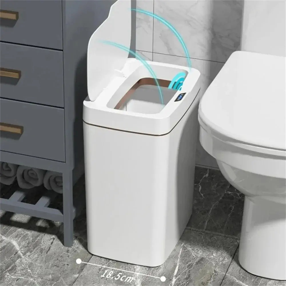 Flexora AutoBag Smart Trash Can – 15L Touchless Sensor Bin