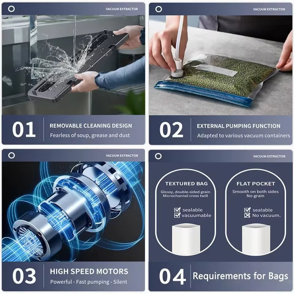 Flexora SealPro™ – Smart Vacuum Food Sealer